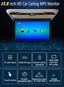 <span class=keywords><strong>Monitor</strong></span> da Tetto 17.3 Pollici LCD IPS 1080P con Telecomando, USB/SD, Altoparlante Integrato, <span class=keywords><strong>TV</strong></span> Smart HD per Auto - Product Image 5
