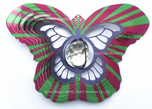Laser cắt ngoài trời 3D gió Spinner-Nhiều màu nhìn bướm - Product Image 3
