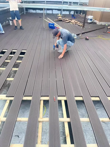 Nhà Máy Giá decking gạch rắn tự nhiên <span class=keywords><strong>WPC</strong></span> ngoài trời nhựa composite decking sàn - Product Image 6