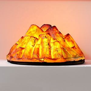 <span class=keywords><strong>Chimenea</strong></span> eléctrica simulada carbón falso leña decorativa llama de carbón lámpara hoguera accesorios de tiro decoraciones para el hogar - Product Image 3