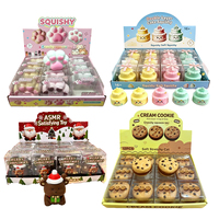 Jouet Squishy Croustillant en Blocs de Construction Mixtes Faits Main ASMR Anti-Stress Sonore (Gâteau aux Fruits, Frites) – Cadeau