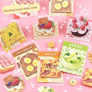 Cao giá trị Ins ghi chú dính trong Bánh Mì Bánh mì nướng hình thiết kế tự dính cho học sinh cá nhân sử dụng sáng tạo N lần - Product Image 2