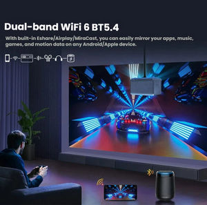 โปรเจคเตอร์ Full <span class=keywords><strong>HD</strong></span> 1080P แบบออพติคอลที่มีอายุการใช้งานยาวนานพร้อมชิพ H713พอร์ตที่หลากหลายสำหรับการเล่นภาพยนตร์กับครอบครัว - Product Image 5