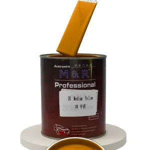 Medium Yellow 2K Black Car Paint Anti-Rust Primer 2K For Car Paint Durable Auto Paint