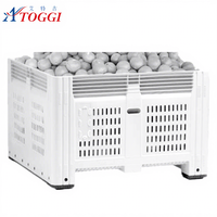 Boîte à fruits en HDPE empilable de 1200*1000*760 mm pour le stockage