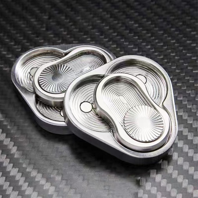 Push Slider Portable Triangle Rotary Fingertip Slider Toy Relieve Stress Autism Swivel EDC Fidget Slider Toy