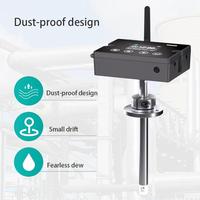Capteur de vitesse d'air thermique TP2325 Lora 4-20 mA avec précision de ±3 % pour la surveillance des conduites d'air des filtres CVC et des centrales électriques