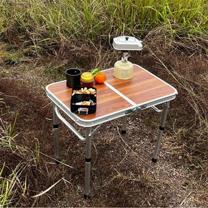 OEM viaje portátil al aire libre Mini Metal aluminio multifunción pequeña plegable altura ajustable <span class=keywords><strong>maleta</strong></span> Camping mesa plegable - Product Image 6