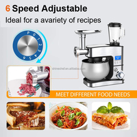 Robot de cuisine intelligent SOHEF 5L 1300W avec hachoir à viande et mixeur 3 en 1 en acier inoxydable pour la maison et le commerce