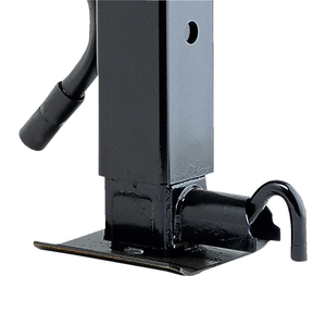 Hochbelastbare 12000 lbs Schwarze Stahl-Vertikalstütze für Wohnwagen Direkt Anzuschweißende Teile für LKW-Anhänger Neu - Product Image 5