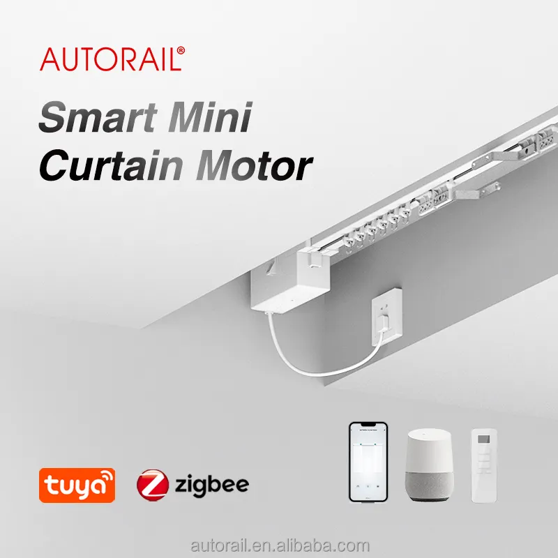 AUTORAIL Tuya Zigbee WiFi rideau de télécommande moteur intelligent automatisation électrique rideau de contrôle APP motorisé