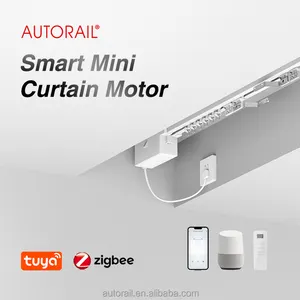 AUTORAIL Tuya Zigbee WiFi Remote Control Curtain Smart Motor Electric Automation Motorised APP Control Curtain