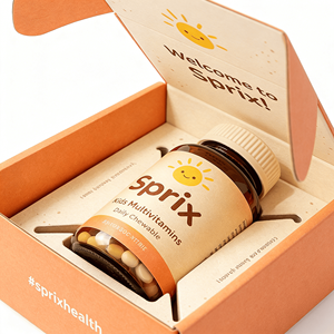 Kids Vitamins Subscription <b>Box</b> Packaging Corrugated Mailer <b>Box</b> E Flute <b>Foldable</b> Mailer <b>Box</b> Custom Packaging - Product Image 1