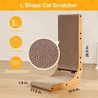 Arbre à chat en forme de L de haute qualité en panneau de particules de sisal, design moderne et écologique, emballage en carton, couleur personnalisable, offre spéciale
