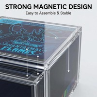 Boîte de présentation magnétique en acrylique pour PKMN Elite Trainer Box, protection anti-poussière transparente, boîte de rangement, vitrine de collection