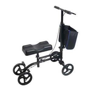 Knee <b>Scooter</b> Folding Mobility Aid With Adjustable <b>Handlebar</b> And Soft Knee Pad For Single Leg Injury Rehabilitation - Product Image 2