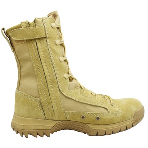 Chaussures de randonnée tactiques imperméables en cuir noir antidérapantes pour hommes, prix d'usine en gros, vente chaude - Product Image 4
