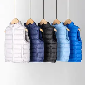 Mantel Bayi Lembut Ringan untuk Musim Dingin Pakaian Hangat Mantel Bayi Jaket Puffer Tanpa Lengan Anak-anak Balita Anak Laki-laki Rompi Musim Dingin