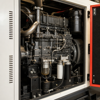 Groupe électrogène diesel insonorisé 50 kVA pour alimentation de secours d'urgence LINGGE 3 phases 400 V 50 Hz