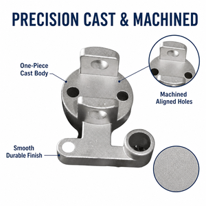 Soporte de Montaje de Aluminio Fundido a Presión Duanmu Tai Tech ADC12, Superficie Arenada, Orificios Mecanizados con Precisión para Uso Industrial - Product Image 5