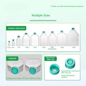 ขวดเพาะเลี้ยงเนื้อเยื่อปลอดเชื้อ WEIAI เกรดทางการแพทย์ ผลิตจากพลาสติก PS สำหรับห้องปฏิบัติการทางชีวภาพ ขนาด 25 มล. 50 มล. 250 มล. 375 มล. 600 มล. 850 มล. ผ่านการปรับสภาพด้วย TC - Product Image 4