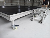 Scène mobile en aluminium, scène portable, capacité de charge de 850 kg, hauteur réglable pour événements