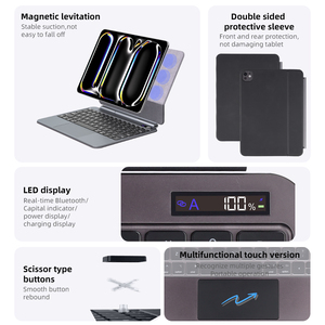 เคสแม่เหล็กสำหรับ <span class=keywords><strong>iPad</strong></span> เคสรุ่น10th Air11นิ้ว M3 A16 Pro11 M4 Pro 12.9 13เคสคีย์บอร์ดมหัศจรรย์อลูมิเนียมอัลลอยด์ - Product Image 6