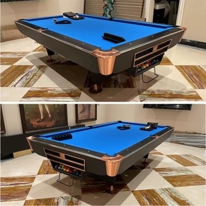 Màu đen ưa thích 9ft bảng hồ bơi tiếng Anh Pháp đá cẩm thạch thép thư viện chín bóng Bảng Tiêu Chuẩn xuyên biên giới độc quyền - Product Image 4