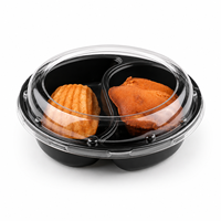 Conteneur à charnière transparent de qualité alimentaire PET, écologique, pour fruits, légumes, fruits de mer, fraises, bleuets, supermarché, en vrac