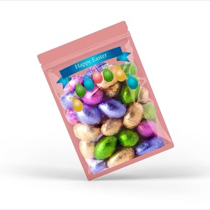 Kundenspezifisch Bedruckte Mini-Zip-Lock Aluminiumfolie Mylar Kissenverpackungsbeutel Dreiseitig Versiegelt für Lebensmittel Snacks Kekse - für Tierfutter - Product Image 2