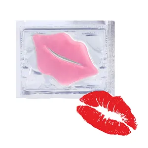 OEM ODM Private Label Gel Lip Collagen Repulpant Lip Mask Hydro Hydrogel Lip Mask Rouge Rose