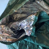 Couverture de survie d'urgence réutilisable, légère, coupe-vent, thermique, en feuille d'aluminium, pour la randonnée en plein air