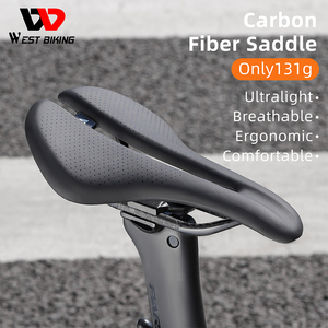 WEST BIKING-Coussin de selle de vélo en fibre de carbone, accessoires de vélo, vente en gros - Product Image 2