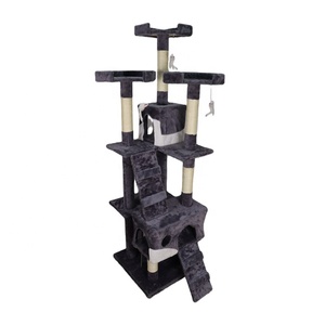 RL19050C Guaranteed Quality Solid Wood Sisal Cat Scratcher Cat Climbing Frame Wall Cat Shelf