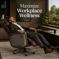 Chaise de bureau de direction moderne de luxe à dossier haut avec repose-pieds rétractable, ergonomique, inclinable, en cuir PU rembourré