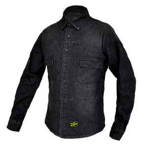 Nova camisa <span class=keywords><strong>vintage</strong></span> casual preta para motociclistas, jaqueta de cowboy à prova de queda para homens e mulheres, roupa de cowboy para andar de moto