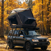 Tente de toit tout-terrain légère et imperméable en alliage d'aluminium, coque rigide, tissu Oxford, installation rapide quatre saisons pour SUV/pick-up