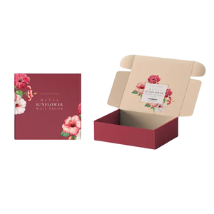 Boîtes d'expédition personnalisées pour les soins de la peau brillant à lèvres vernis à ongles maquillage à l'intérieur imprimé petite boîte d'expédition en carton ondulé - Product Image 1