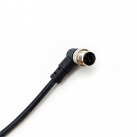 Connecteur blindé M12 3-8 broches amélioré, mâle-femelle, droit ou coudé, IP67, faisceau de câbles personnalisé pour système de capteur de puissance CAN Bus