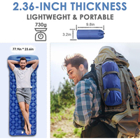 Soleil Voyage Personnalisé Tapis Ultraléger Portable TPU Gonflable Camping Matelas Couchage Air Pad