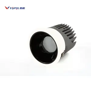 COB Chip LED Wall Washer 12W 20W 35W White 90 Aluminum Alloy Led Recessed Wall Washer Light with Anti Glare Led Wall Lamp 95mm