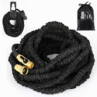 Tuyau d'arrosage rétractable magique haute pression 3X extensible pour lavage de voiture et jardin, avec pistolet à eau multifonctionnel et raccords en laiton – Vente en gros