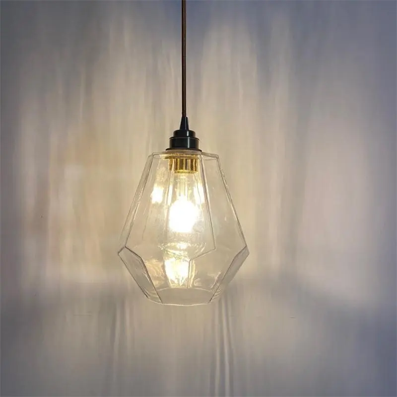 Apparecchio di illuminazione a soffitto sospeso in vetro cristallo montaggio a filo lampade a sospensione moderne lampade a sospensione per soggiorno sala da pranzo