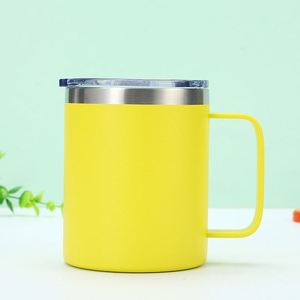 Water Bottle Office 300Ml Coffee <b>Double</b> <b>Wall</b> 304 Stainless Steel <b>Mug</b> With Handle - Product Image 1