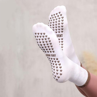 Chaussettes de yoga antidérapantes de qualité supérieure pour femmes, chaussettes de yoga confortables, chaussettes antidérapantes personnalisées pour le yoga, le Pilates, la danse classique et l'entraînement