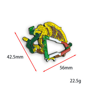 Pin para sombrero con insignia de águila mexicana, tipo hebilla de fundición a presión, emblema decorativo para gorra de béisbol, accesorio para sombrero deportivo de adulto - Product Image 5