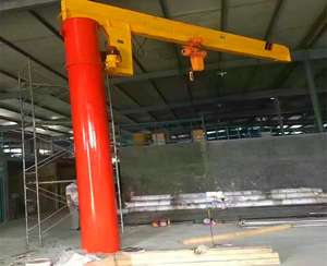 Grue à flèche pivotante robuste pour la construction, utilisation industrielle efficace montée sur colonne, avec composants principaux en état neuf inclus - Product Image 5