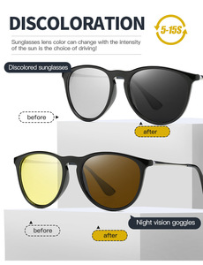 Lunettes <span class=keywords><strong>de</strong></span> <span class=keywords><strong>soleil</strong></span> photochromiques changeant <span class=keywords><strong>de</strong></span> couleur au <span class=keywords><strong>soleil</strong></span>, polarisées TAC, UV400, anti-éblouissement, vision nocturne, lunettes <span class=keywords><strong>de</strong></span> conduite, lunettes <span class=keywords><strong>de</strong></span> <span class=keywords><strong>soleil</strong></span> pour conducteur - Product Image 4