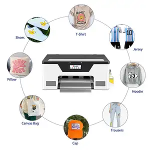 סוניקה זולה A3 30 ס""מ PET סרט DTF העברת מדפסת מכירה חמה אוטומטית בד חולצה מכונת הדפסה אפסון xp600 לחולצות