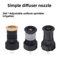 Buse d'atomisation réglable en plastique, simple, pour dissipation souterraine, avec filetage interne 4 points, pour dépoussiérage et refroidissement, arroseur de jardin